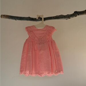 Tartine Et Chocolat Baby Girl Coral Dress – Size 6 Months – NWT